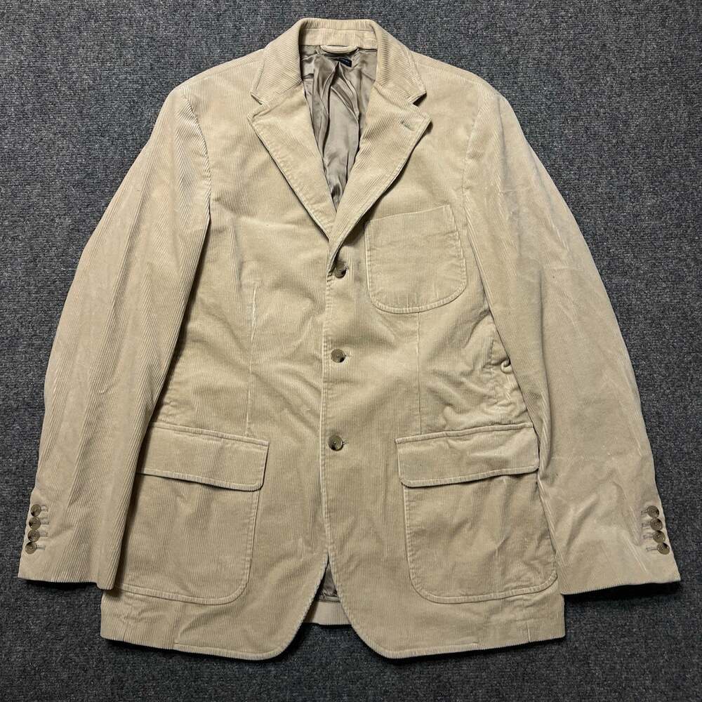 Polo Ralph Lauren Vintage Mens Cotton Corduroy Chore Blazer Sport Jacket Size M
